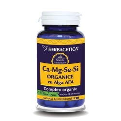 Complexul organic Ca+Mg+Se+Si cu Alga AFA este 100% natural (60 cps)