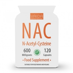 NAC (N-Acetil-Cisteină) 600 mg– supliment alimentar antioxidant şi detoxifiant 